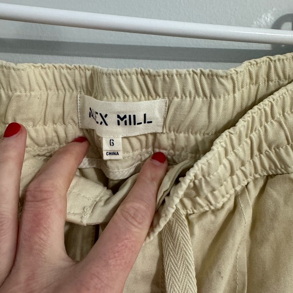 Alex Mill Cotton Linen Drawstring Utility Style Pant Size 6 - Picture 3 of 3